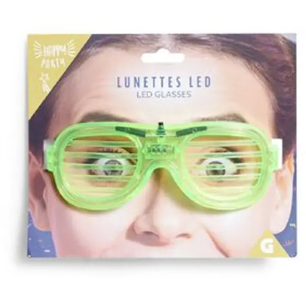 Paire de lunettes lumineuses à LED (4 modèles)