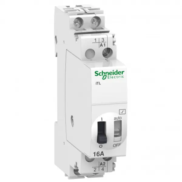 A9C30012 Schneider - Télérupteur bipolaire 2NO 16A - 12Vca ou 6Vcc - Acti9 iTL