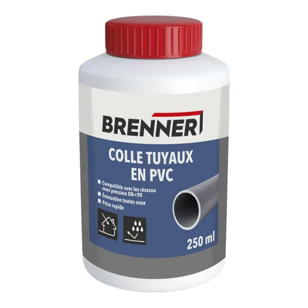 Colle pour tuyaux en PVC - pot 250 ml