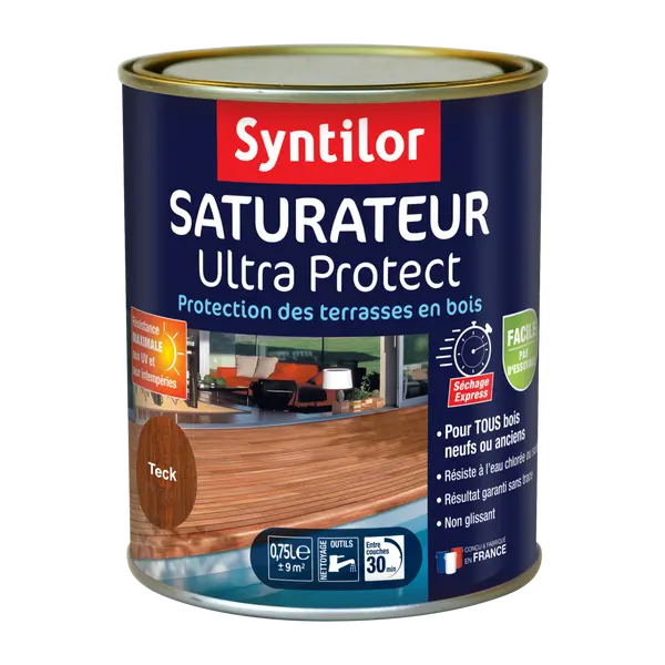 Saturateur Ultra protect SYNTILOR, teck, mat 0.75 l - SYNTILOR
