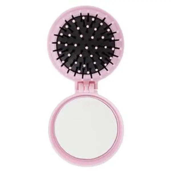 Mini brosse miroir rose