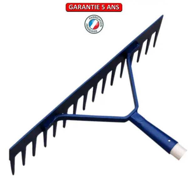 Râteau trempé 16 dents droites sans manche - PERRIN