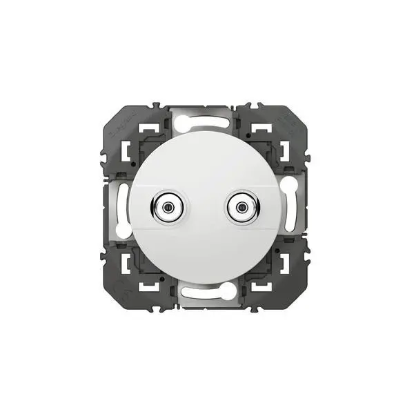 Prise réseau câblé AFORM type F dooxie à étoile blindée finition blanc - 600357
