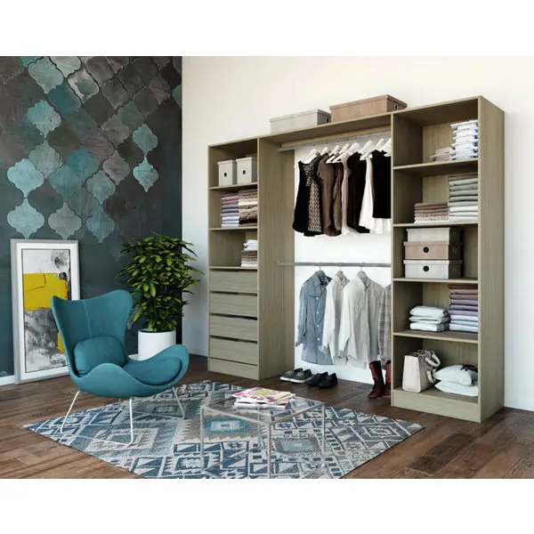 Kit Dressing "Qazus" décor chêne clair