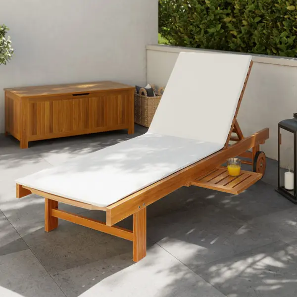Bain de soleil acacia "CALYANTA" - L. 200 x P. 71x H. 89 cm