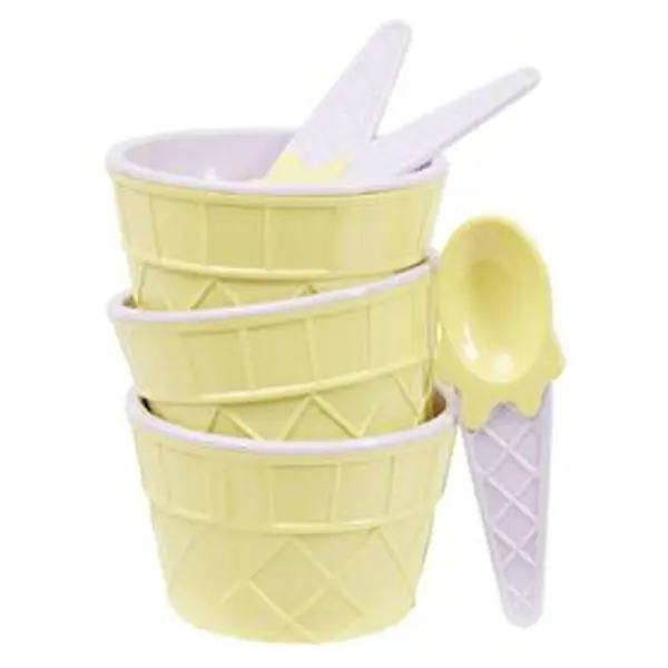 Kit à glace bol et cuillère x3