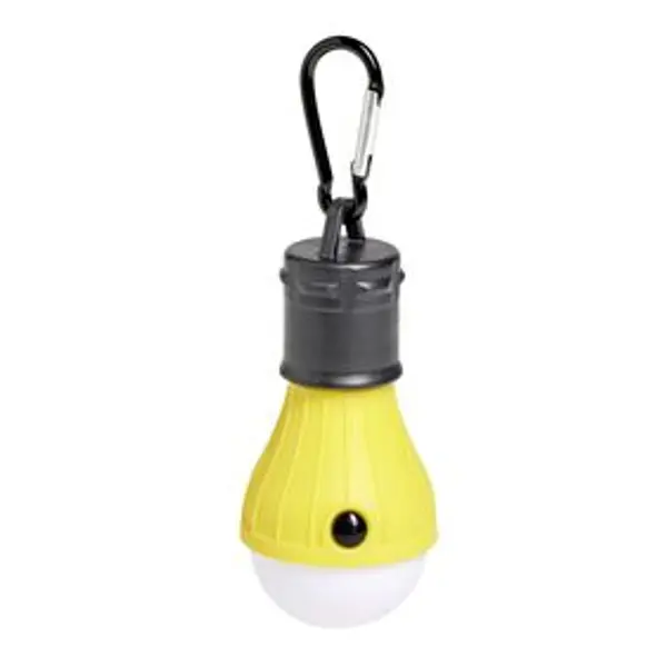 Lampe camping jaune à piles 3 fonctions