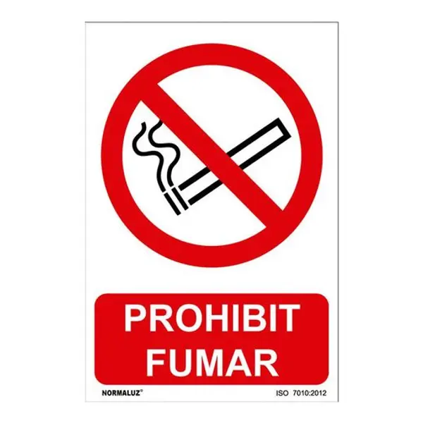 Señal Prohibit Fumar Pvc 0,7Mm 210X300Mm