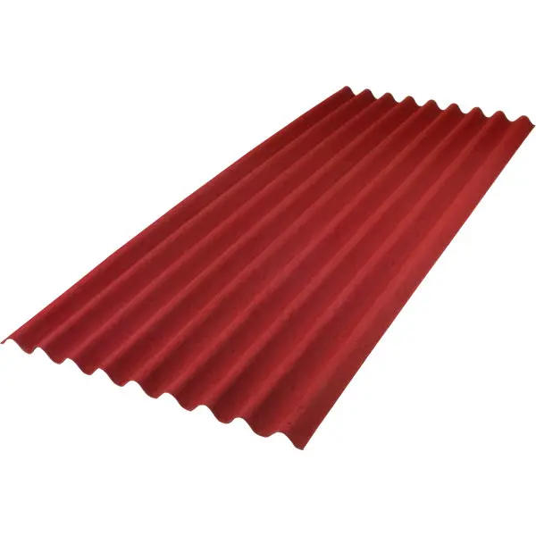 Plaque bitumineuse ondulée 9 ondes rouge 200 x 85,5 cm