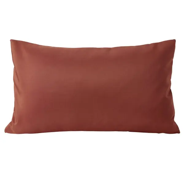 Housse de coussin polyester 30x50cm terracotta