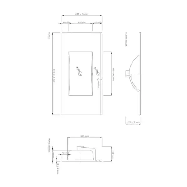 Plan vasque céramique