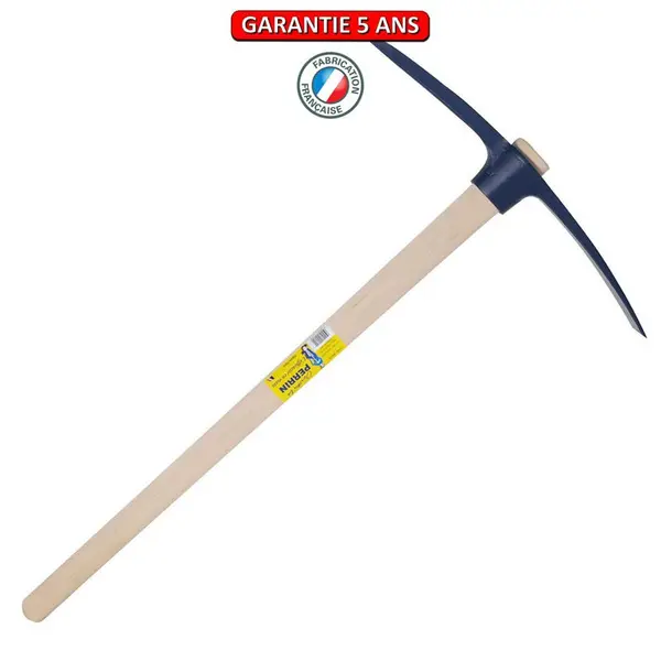 Pioche terrassier oeil ovale 2,5 kg emmanchée - PERRIN
