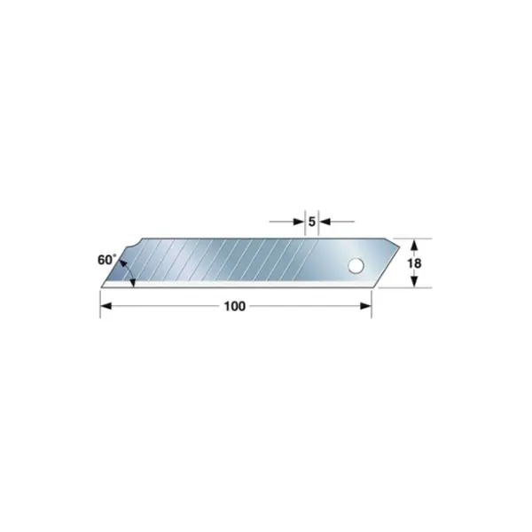 Lame De Cutter Endura Blade 18 Mm (Etui De 10) Tajima