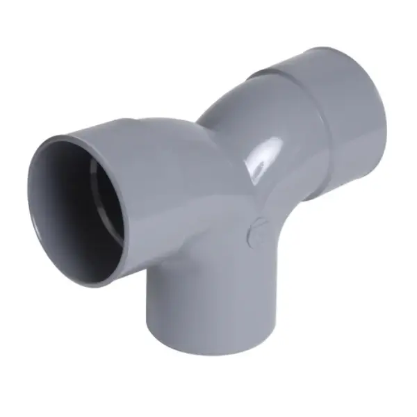 Coude PVC Vidange double parallèle 90° Mâle-Femelle