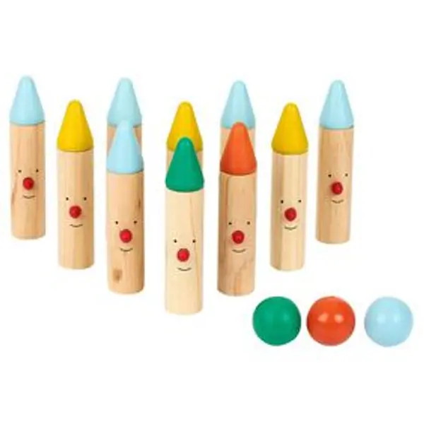 Jeu bowling en bois 14 pièces