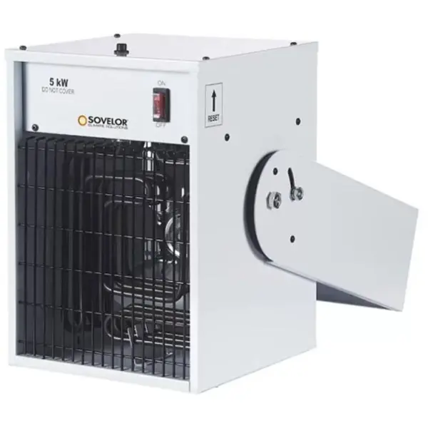 Chauffage aerotherme mural blanc 5KW 380V TR5D Sovelor