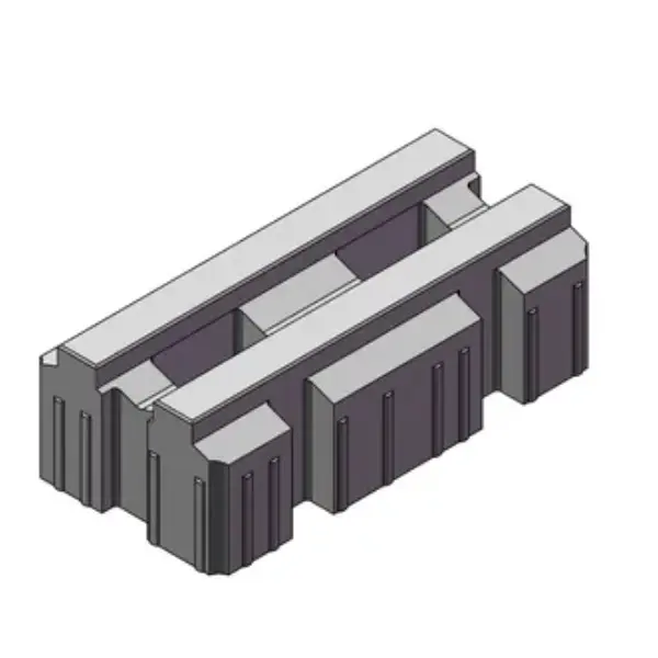 PAVE HYDROBARRE 40X20 EP12 BRUT PRESSE PBRU300 GRIS