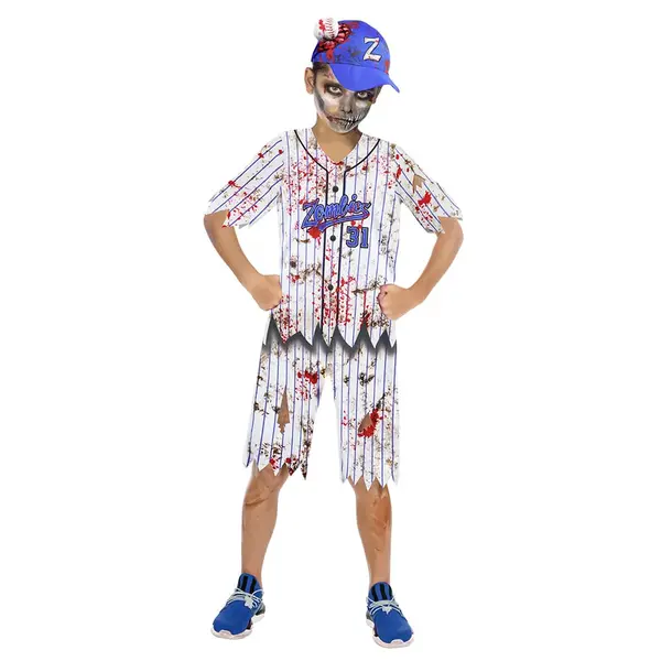 Déguisement enfant Halloween joueur de baseball combinaison 11/14ans