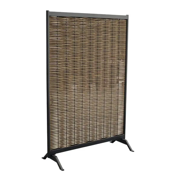 Claustra - MUSE - Graphite - Aluminium époxy / Wicker rond - PROLOISIRS
