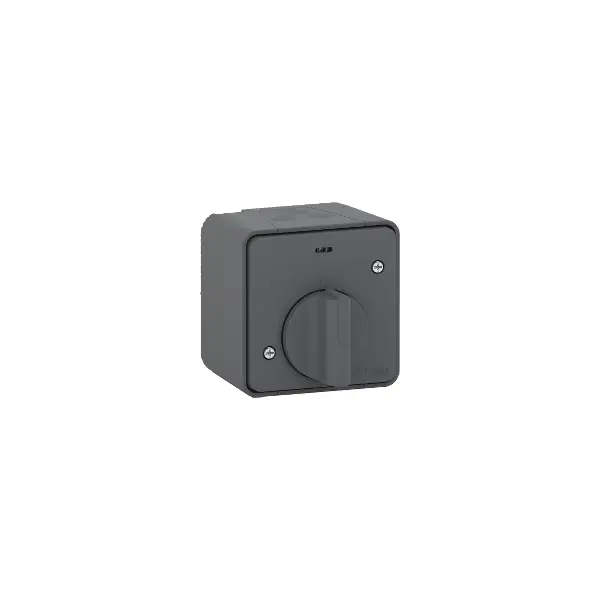 Mureva Styl - Interrupteur temporisé LED - saillie - IP55 - IK08 - gris - MUR35067