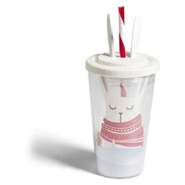 Gobelet paille Noël 470ml - 2 modèles