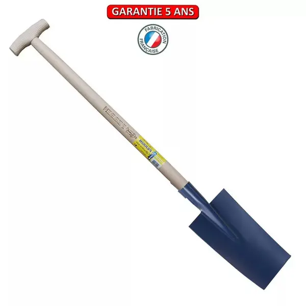 Louchet Senlis peint 30 cm - manche béquille fraisée 80 cm - PERRIN