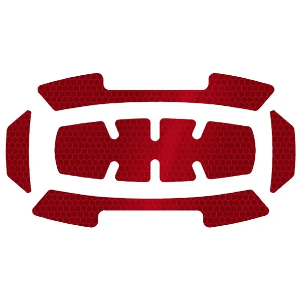 Stickers Reflechissants Rouge Casque de Chantier Milwaukee