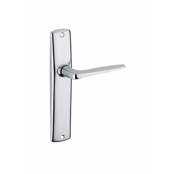 Ensemble de poignées pour porte intérieure Ares sans trou, carré 7mm, entr'axes 165mm, chromé - THIRARD