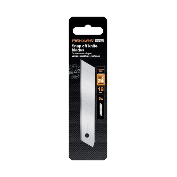 Lames cassables de rechange 18mm CarbonMax- pack de 5 - FISKARS