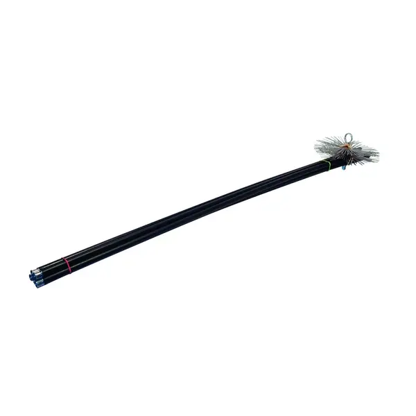 Kit de ramonage Brasier - Longueur 7 m + brosse acier Ø250 mm - Joncoux