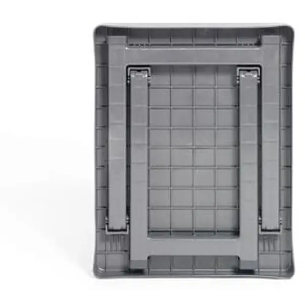 Table basse de camping plastique gris 40xH37x50cm