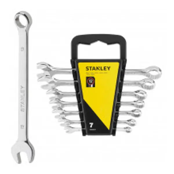 Cles mixtes 7 clés : 8 / 10 / 12 / 13 / 14 / 17 / 19 mm - STANLEY