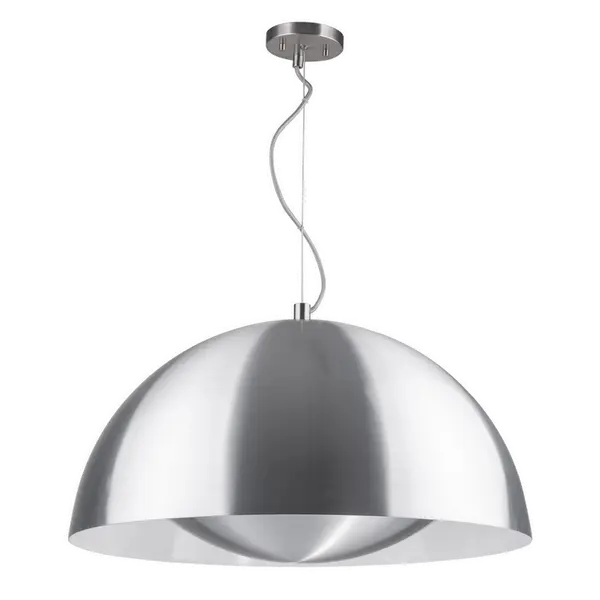 Suspension Alu Brossé Ray Ø 66 cm, LED intégrée 28W, IP20, 230V, Classe I - Spot-Light