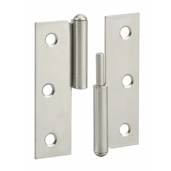 Paumelle de porte de meuble / porte légère, 60x40mm, acier, droite - THIRARD