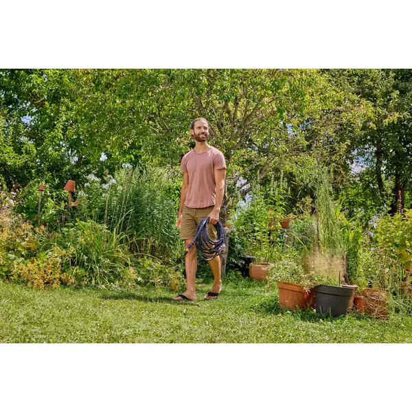 Kit tuyau Liano™Life 15m, Ø 13mm + pièces GARDENA System - léger et résistant - GARDENA