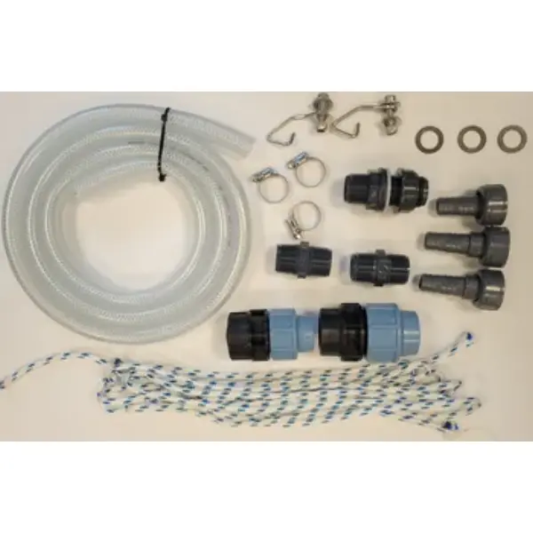 Kit refoulement vrac Tuyau cristal dia 26 mm - pour pompe type DR13 installation dans une cuve de récupération d'eau