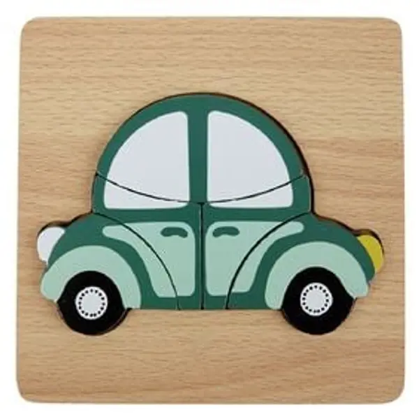 Puzzle animaux bois 2-6 ans