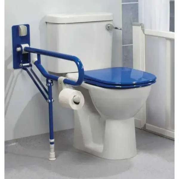 Barre d'appui relevable avec béquille - blanc Long 766mm
