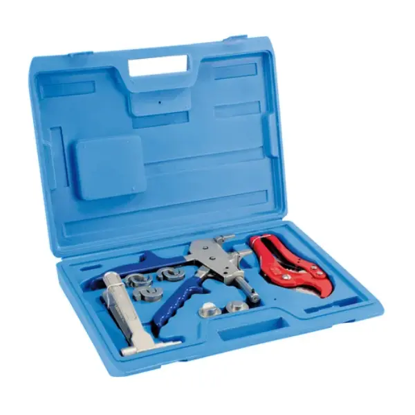 COFFRET COMPRENANT PINCE A SERTIR, PINCE A EVASER ET PINCE COUPE-TUBE