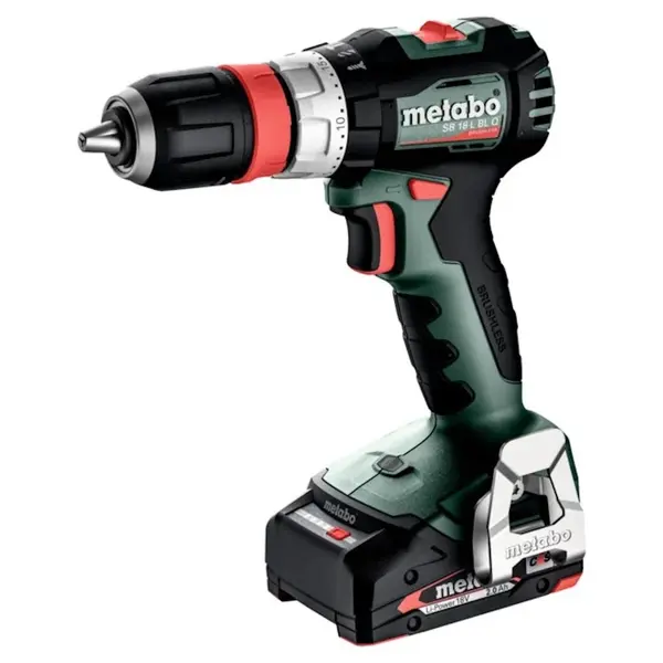 Perceuse à percussion 18 V SB 18 L BL Q - 2x2Ah - 28Nm - Coffret metaBOX - batterie incluse - Metabo