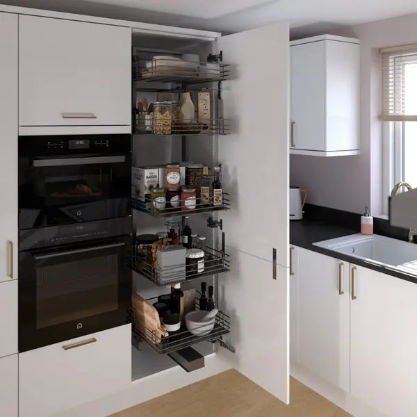 Rangement coulissant 5 niveaux pour colonne de cuisine 60cm