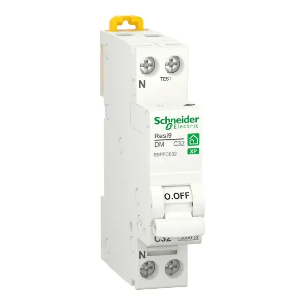 Disjoncteur 1P+N 32A Courbe C 3kA - connexion XP - Resi9 - Schneider Electric - R9PFC632