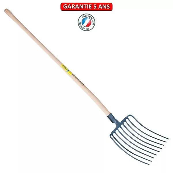 Fourche a cailloux douille 9 dents emmanché - PERRIN