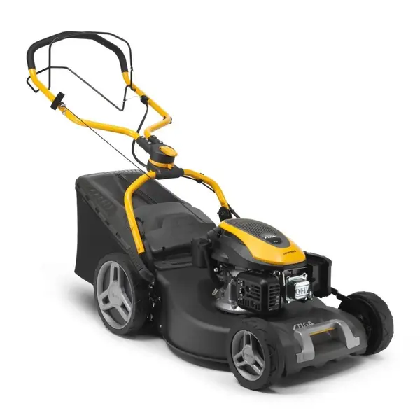 Tondeuse à gazon thermique 166 cm³ - Combi 553S - largeur coupe 51 cm - indicateur bac plein 60L - noire - Stiga