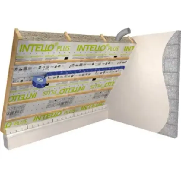 Frein-vapeur Intello Plus, haute performance Hydrosafe® avec armature pour tous les isolants fibreux