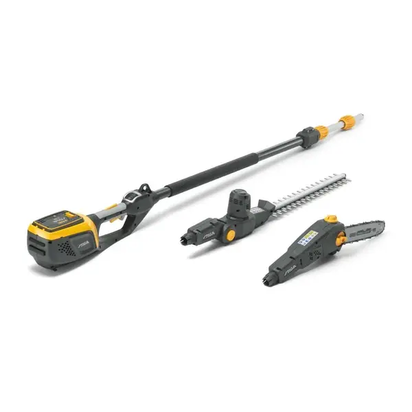 Outil multifonction à batterie - MT 500e - taille-haies lame 46 cm - élagueuse guide 25 cm - manche télescopique 75 cm - Stiga