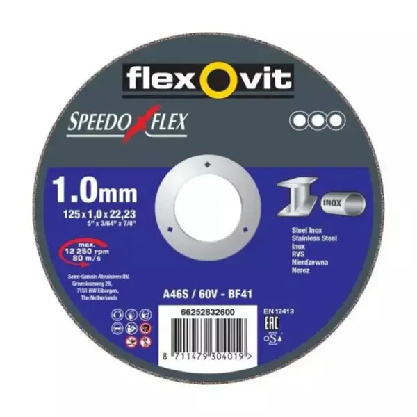 Disque à tronçonner acier inox Speedoflex 230x1.9 Flexovit