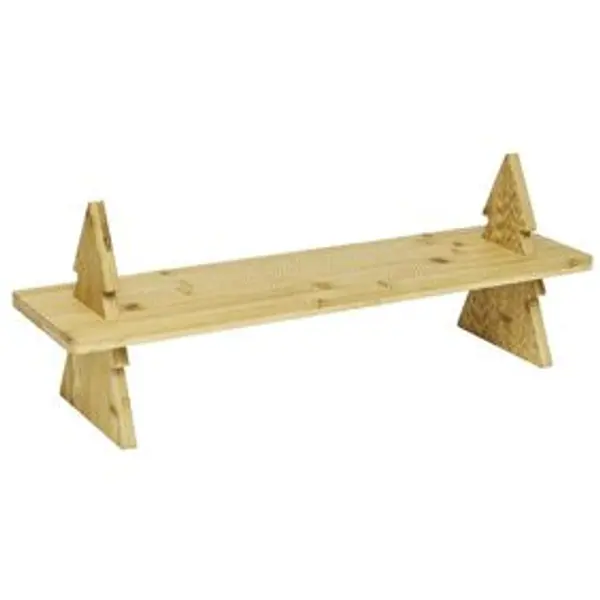 Plateau de présentation en bambou design sapin L60cm