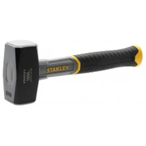 Massettes manche fibre de verre Bi-matière Angles abattus 45 mm 1500 g - STANLEY