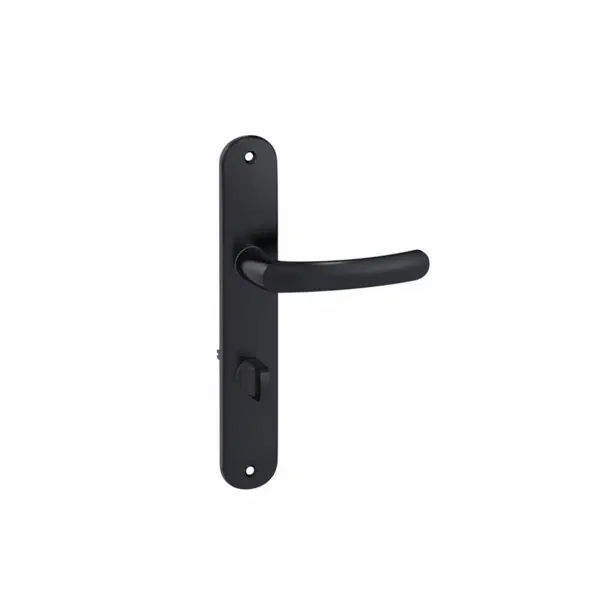 Ensemble de poignée de porte BUDGET EA195 ONYX TCD noir entraxe 195 mm